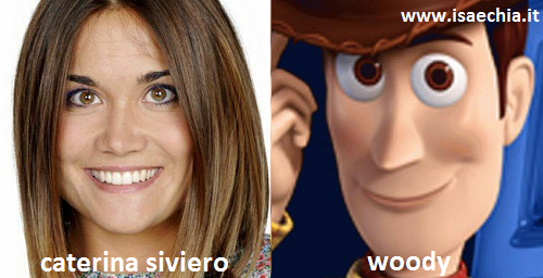 Somiglianza tra Caterina Siviero e Woody