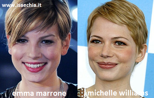 Somiglianza tra Emma Marrone e Michelle Williams preview