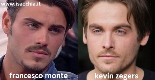 Somiglianza tra Francesco Monte e Kevin Zegers