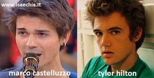 Somiglianza tra Marco Castelluzzo e Tyler Hilton