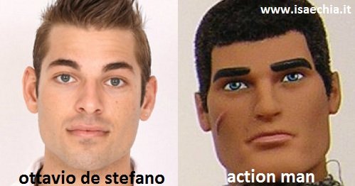 Somiglianza tra Ottavio De Stefano e Action Man