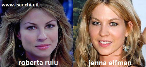 Somiglianza tra Roberta Ruiu e Jenna Elfman preview