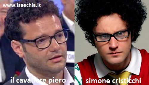 Somiglianza tra il cavaliere Piero e Simone Cristicchi preview