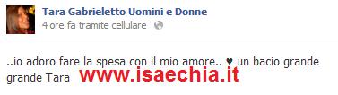 Tara Gabrieletto: status su Facebook e foto con una fan article-post