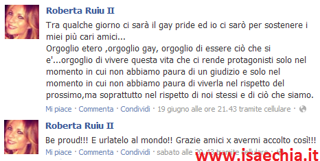 Roberta Ruiu al Roma Pride 2012: foto e video article-post
