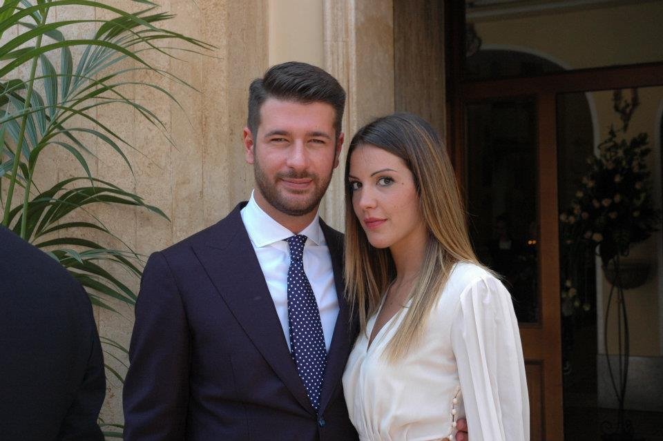 Federico D’Aguanno e Valentina Arquilla ad un matrimonio: foto