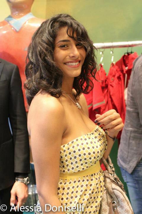 Sabrina Mbarek e Vito Mancini all’inaugurazione del negozio di Marco Materazzi: foto preview