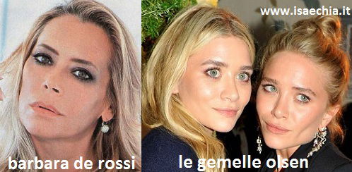Somiglianza tra Barbara De Rossi e le gemelle Olsen preview