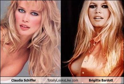 Somiglianza tra Claudia Schiffer e Brigitte Bardot preview