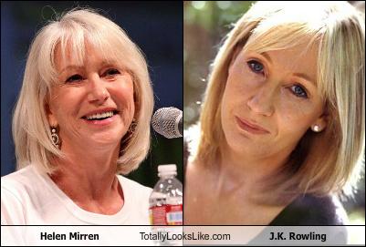 Somiglianza tra Helen Mirren e J. K. Rowling preview