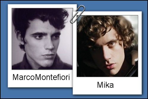 Somiglianza tra Marco Montefiori e Mika