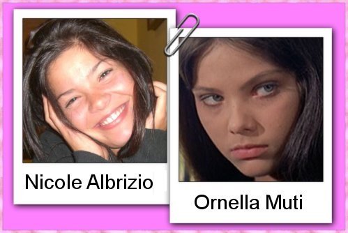 Somiglianza tra Nicole Albrizio e Ornella Muti