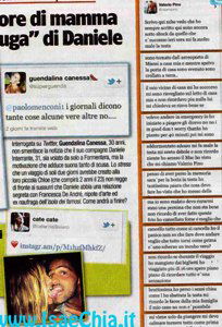 Visto nella rete: Guendalina Canessa cuore di mamma conferma la “fuga” di Daniele Interrante; Alessio Lo Passo e Caterina Siviero bollenti; i tweet misteriosi di Valerio Pino preview