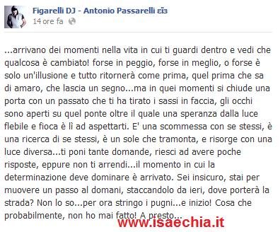 L’ultimo status di Antonio Passarelli su Facebook manda in confusione i fan: l’ex corteggiatore sarà uno dei nuovi tronisti?