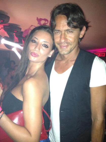 Raffaella Papa e Filippo Inzaghi Raffaella Papa e Filippo Inzaghi