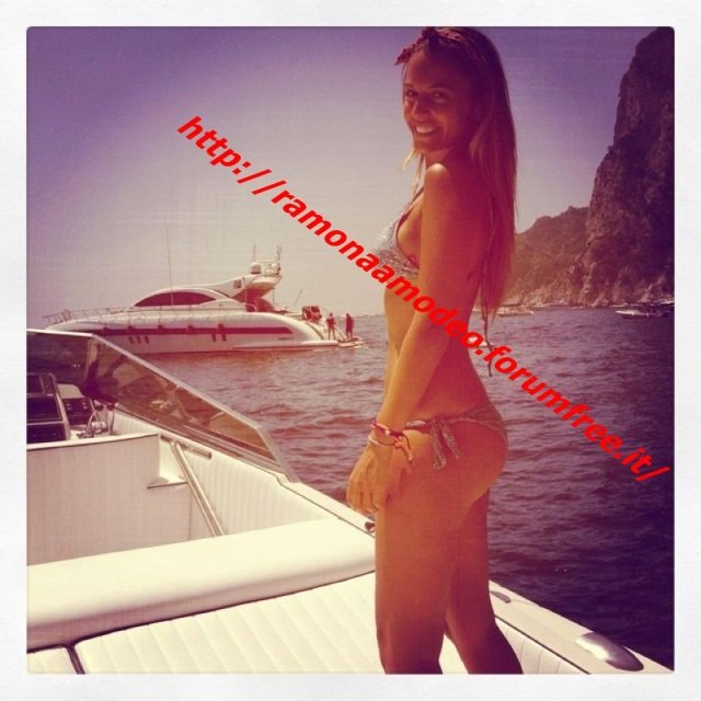 Ramona Amodeo in barca: foto