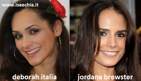 Somiglianza tra Deborah Italia e Jordana Brewster