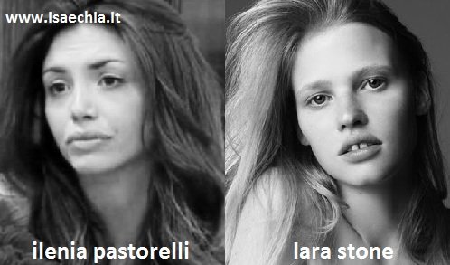 Somiglianza tra Ilenia Pastorelli e Lara Stone