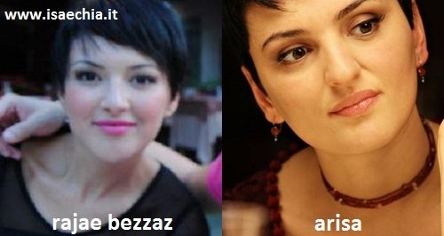 Somiglianza tra Rajae Bezzaz e Arisa