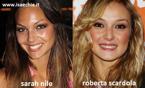 Somiglianza tra Sarah Nile e Roberta Scardola preview