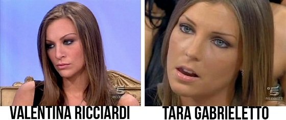 Somiglianza tra Tara Gabrieletto e Valentina Riccardi
