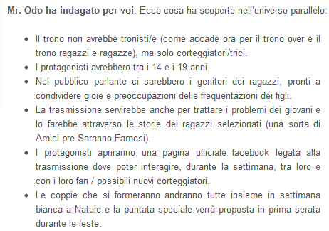 ‘Uomini e Donne’, in arrivo il Trono Teen? article-post