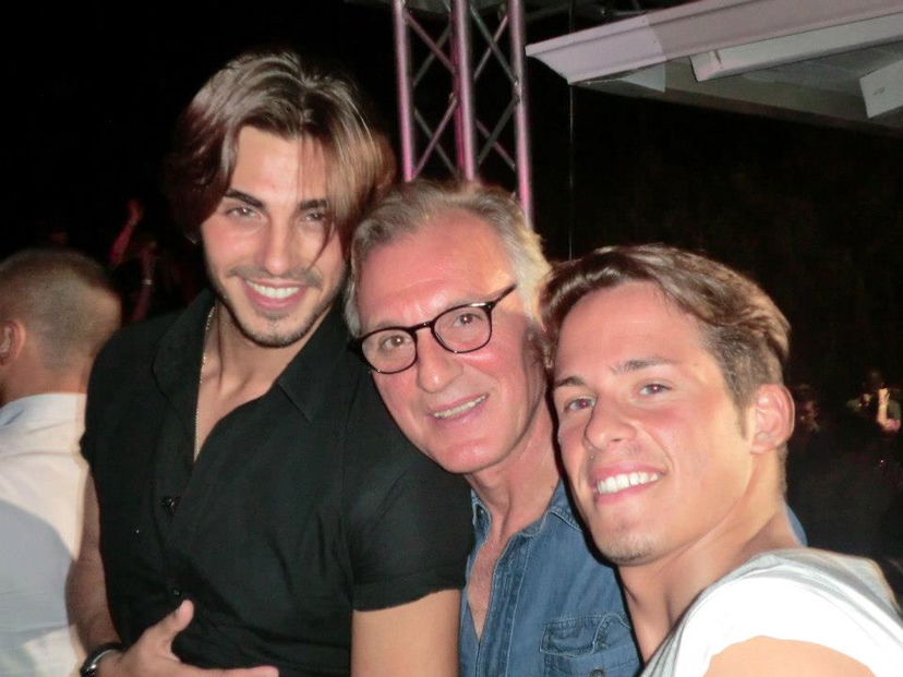 Francesco Monte ad una serata con il padre: foto preview