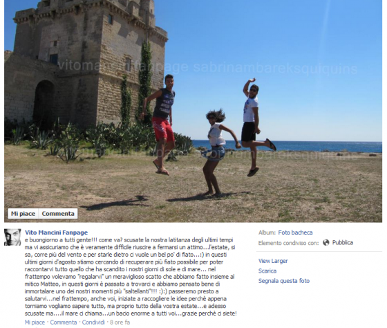 Sabrina Mbarek e Vito Mancini Sabrina Mbarek e Vito Mancini