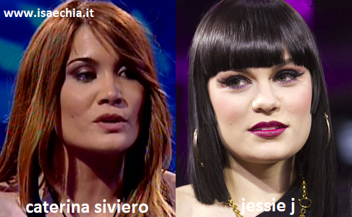 Somiglianza tra Caterina Siviero e Jessie J preview