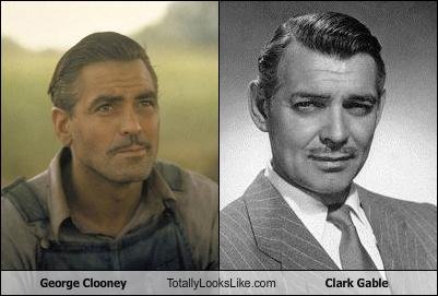 Somiglianza tra George Clooney e Clark Gable