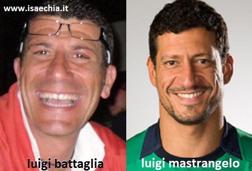 Somiglianza tra Luigi Battaglia e Luigi Mastrangelo