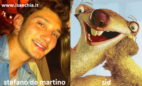 Somiglianza tra Stefano De Martino e Sid de ‘L’Era Glaciale’ preview