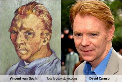 Somiglianza tra Vincent Van Gogh e David Caruso
