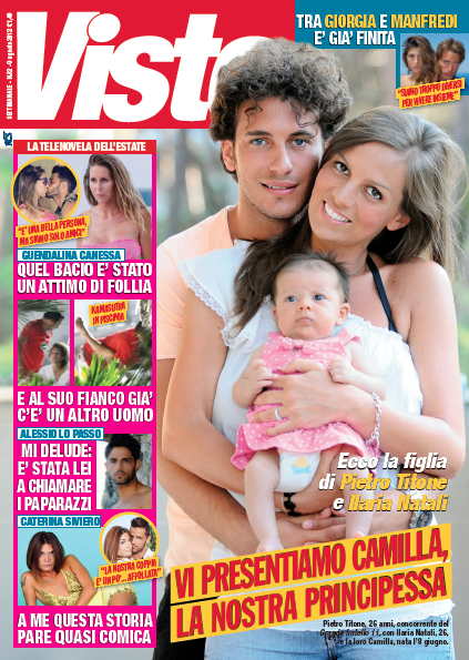 Pietro Titone, Ilaria Natali e la piccola Camilla in copertina su ‘Visto’ preview