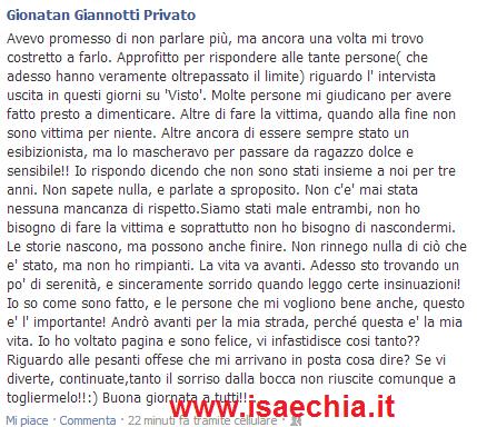 Gionatan Giannotti scrive…