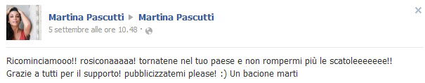 Martina Pascutti in guerra aperta con la ex fidanzata di Patrick Pugliese preview