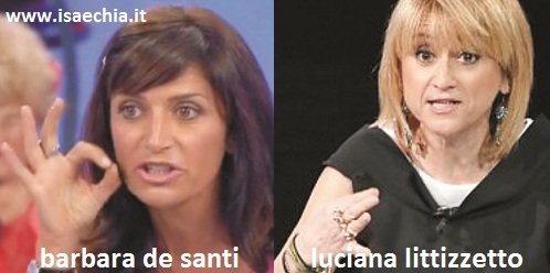 Somiglianza tra Barbara De Santi e Luciana Littizzetto