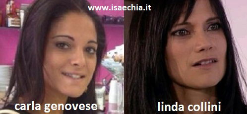 Somiglianza tra Carla Genovese e Linda Collini preview