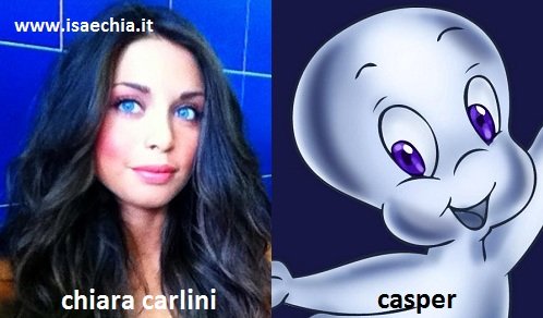 Somiglianza tra Chiara Carlini e Casper