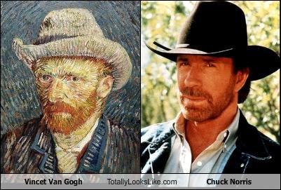 Somiglianza tra Chuck Norris e Vincent Van Gogh