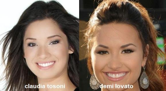 Somiglianza tra Claudia Tosoni e Demi Lovato