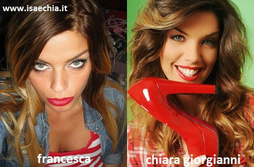 Somiglianza tra Francesca Del Taglia, neo corteggiatrice di Eugenio Colombo e Andrea Offredi, e Chiara Giorgianni preview