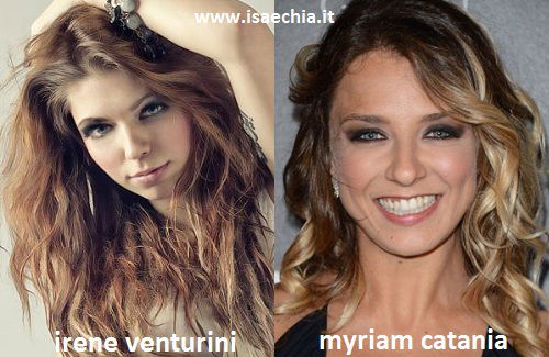 Somiglianza tra Irene Venturini e Myriam Catania preview