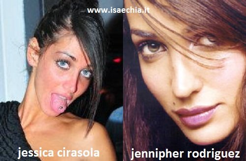 Somiglianza tra Jessica Cirasola e Jennipher Rodriguez