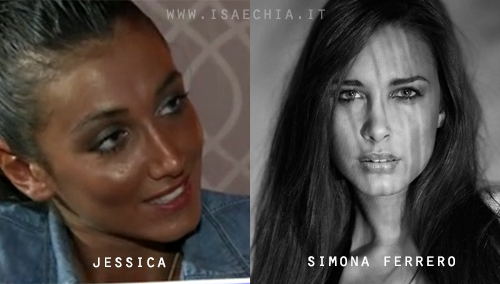 Somiglianza tra Jessica Cirasola e Simona Ferrero