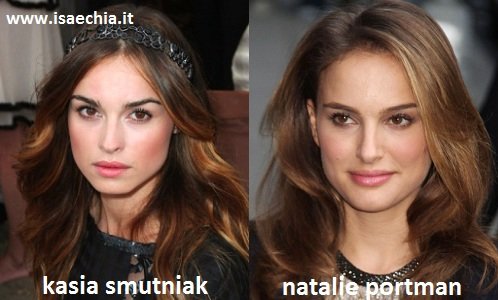 Somiglianza tra Kasia Smutniak e Natalie Portman