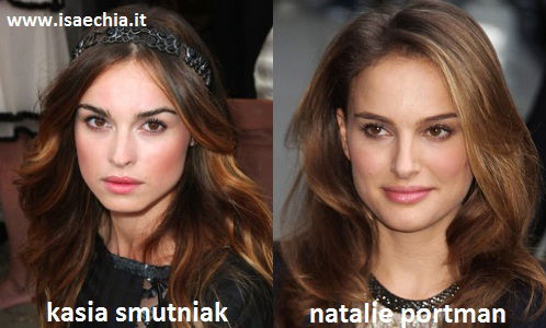 Somiglianza tra Kasia Smutniak e Natalie Portman preview