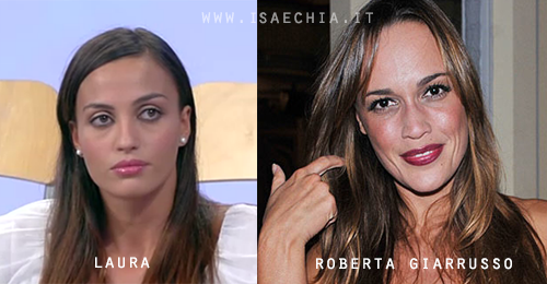 Somiglianza tra Laura, neo corteggiatrice di Eugenio Colombo e Andrea Offredi, e Roberta Giarrusso preview