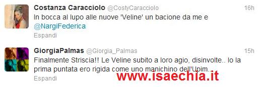 Da Giorgia Palmas a Riccardo Martini, su Twitter arrivano una pioggia di commenti sull’esordio delle nuove veline a Striscia la notizia article-post
