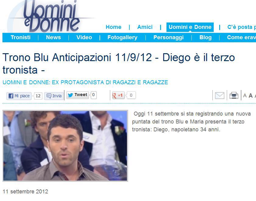 Diego Ciaramella (ex Trono Under) è il terzo tronista di Uomini e donne article-post